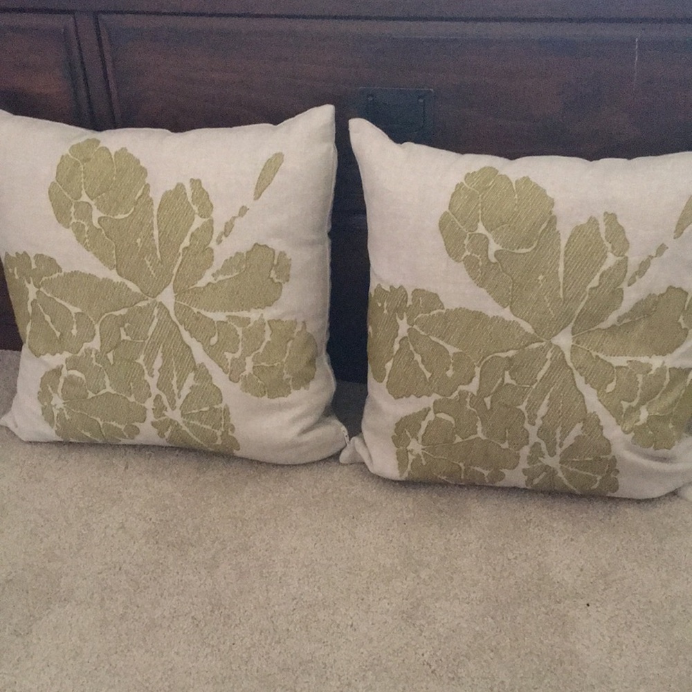 Crate & Barrel Gresko pillow set.